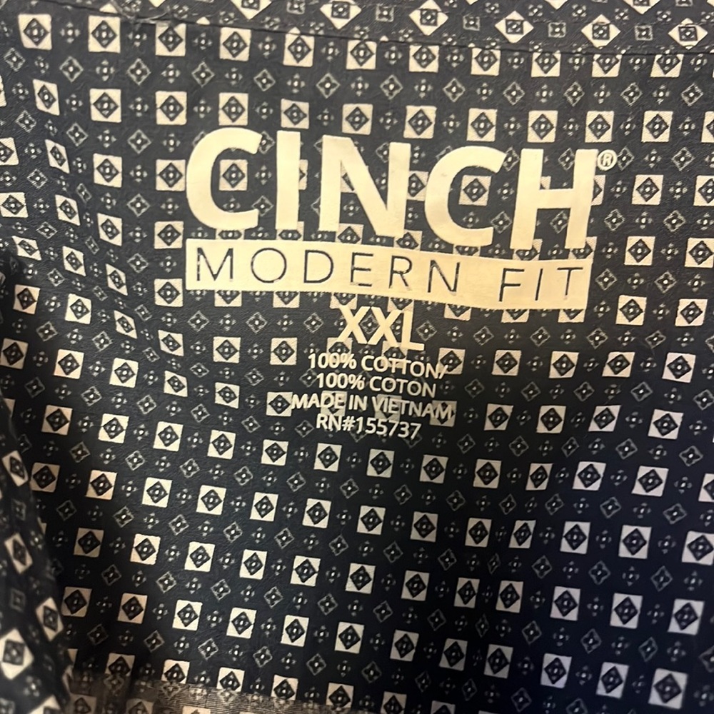 Cinch modern fit xxl long sleeve shirt